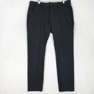 DU/ER Pants Mens 36x32 Black Stretch Slim Performance Chino Workwear Casual
